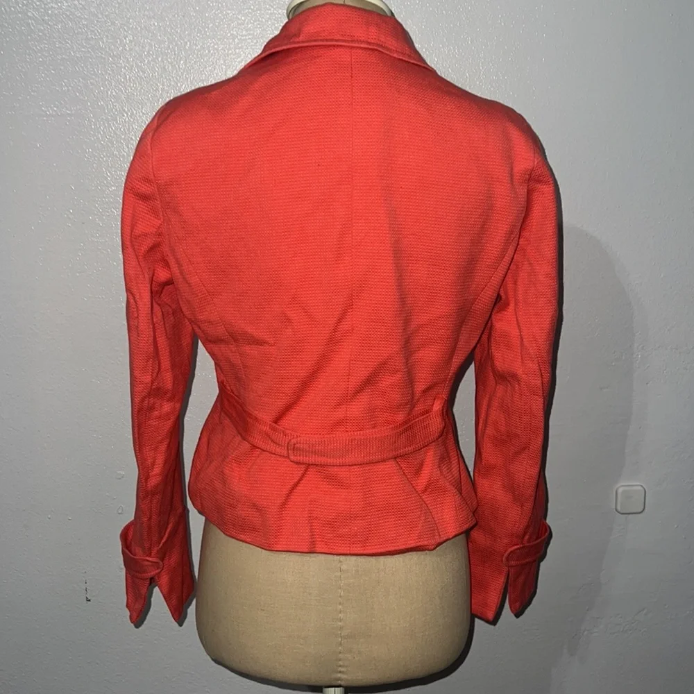 Authentic Worth cotton coral blazer sz 4